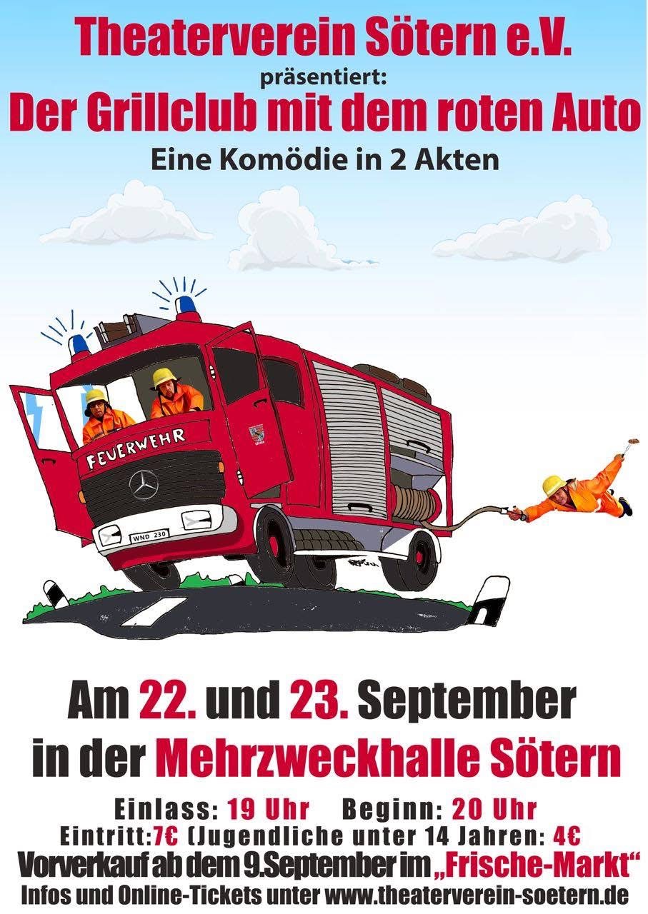 Der Grillclub mit dem roten Auto